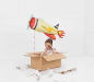 Preview: XXL Folienballon Figur - Flugzeug - 91cm x 39 cm